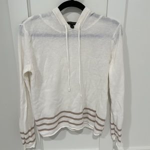 Banana Republic linen hooded sweater.